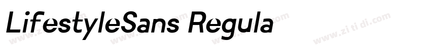 LifestyleSans Regula字体转换